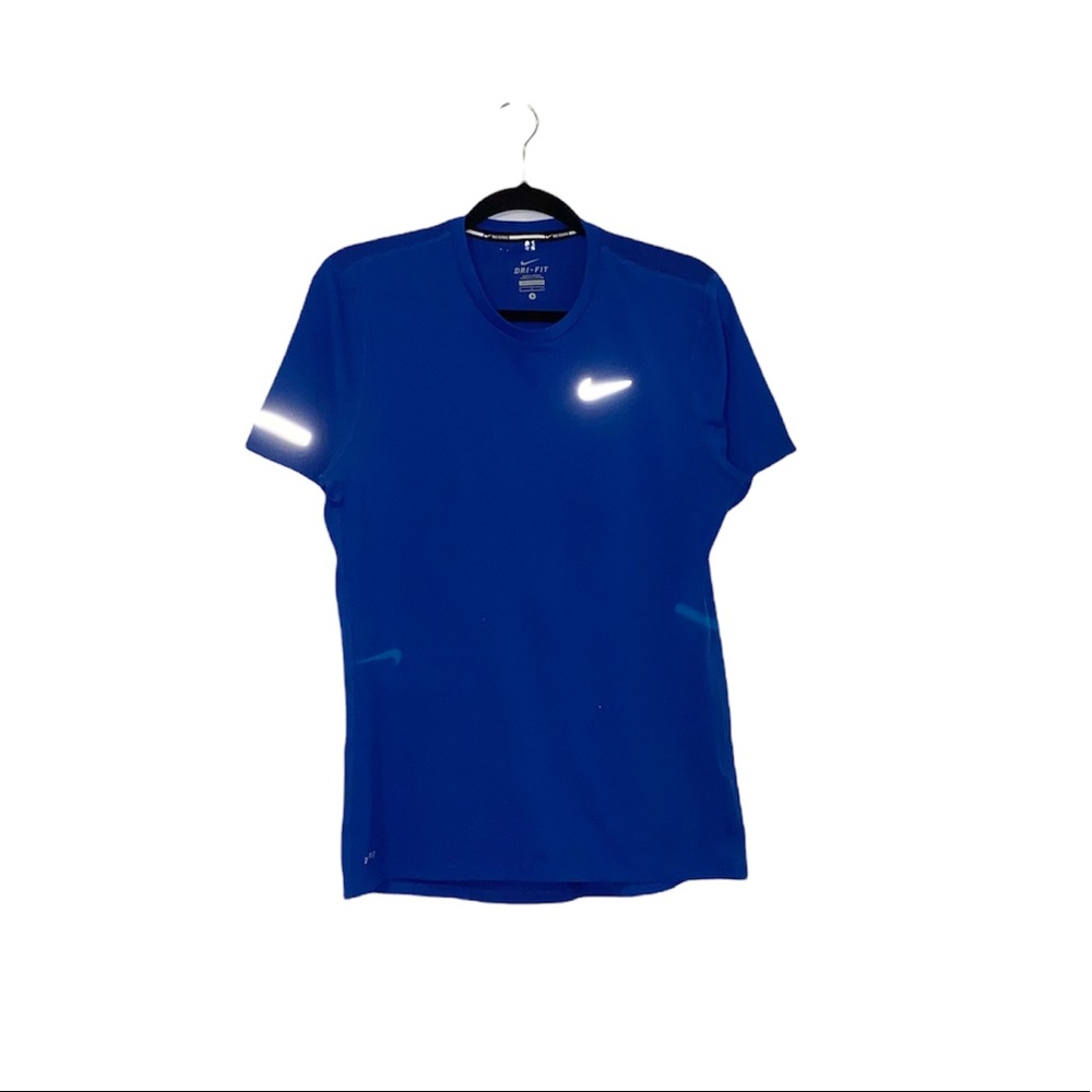 New Nike: Small Blue Breathable Short Sleeve Round Neck Running Shirt